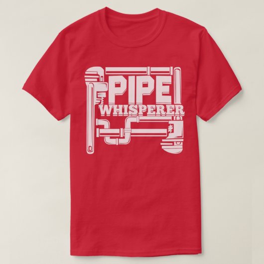 Pipe Whisperer Plumber Pipefitter Geschenk T-Shirt (Design vorne)