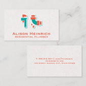 Pipe Wrench | Leckige Rohre Visitenkarte (Vorne/Hinten)