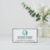 Pipe Wrench Logo | Wand- und Metallrivetten Visitenkarte (Stehend Vorderseite)