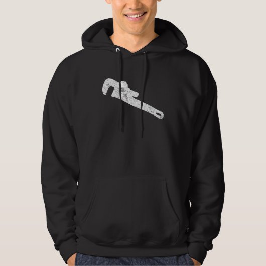 Pipe Wrench Pipe Fitting Klempner Hoodie (Vorderseite)
