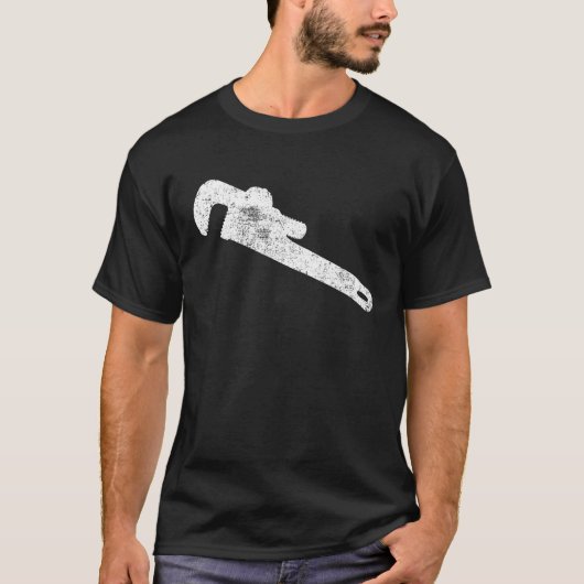 Pipe Wrench Pipe Fitting Klempner T-Shirt (Vorderseite)