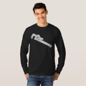 Pipe Wrench Pipe Fitting Klempner T-Shirt (Vorne ganz)