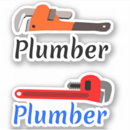 Pipe Wrench Plumber Aufkleber