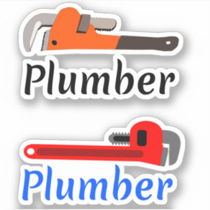 Pipe Wrench Plumber Aufkleber