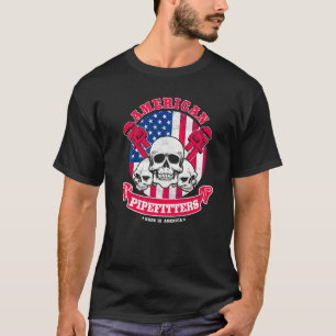 Pipefitter Gifts Plumber Patriot American Pipefitt T-Shirt
