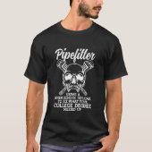 Pipefitter mit einem Diplom der Hochschule T-Shirt (Vorderseite)