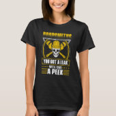 Pipefitter Poopsmith Zitat, Funny Plumber T-Shirt (Vorderseite)