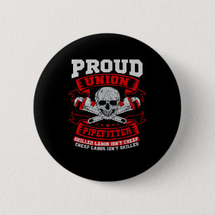 Pipefitter Steamfitter Plumber - Qualifizierte Lab Button