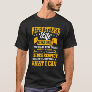 Pipefitter Steamfitter Tradesman Klempner Rohrleit T-Shirt