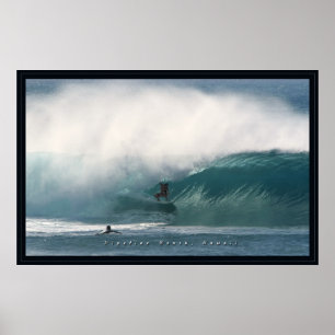 Pipeline Beach Surfer Poster