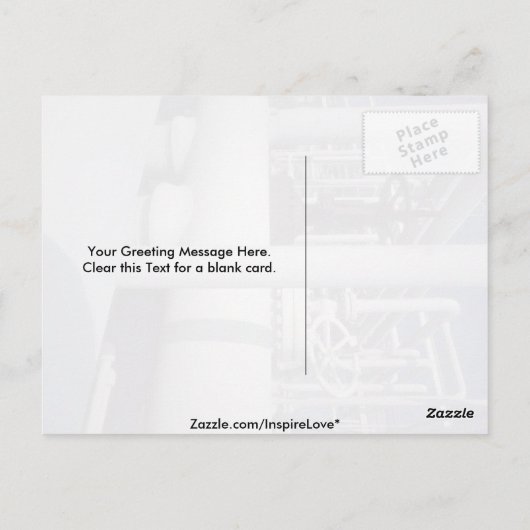 Pipeline für Erdölraffinerien Postkarte (Rückseite)