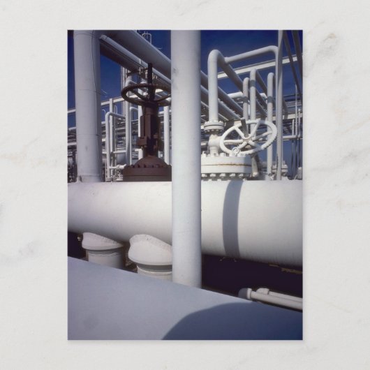 Pipeline für Erdölraffinerien Postkarte (Vorderseite)