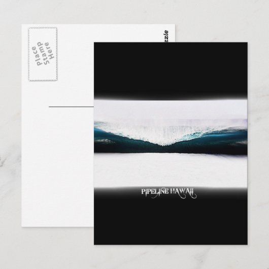 Pipeline Hawaii Postkarte (Vorne/Hinten)