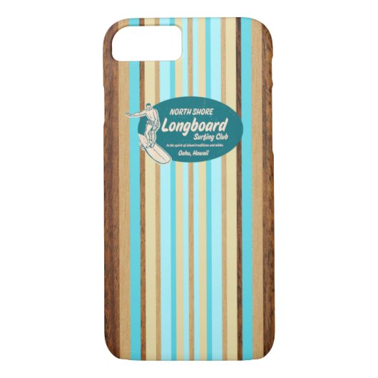 Pipeline Surfboard Hawaiian iPhone 7 Fall Case-Mate iPhone Hülle (Rückseite)