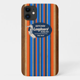 Pipeline Surfboard Hawaiian Stripes Royal Blue Case-Mate iPhone Hülle