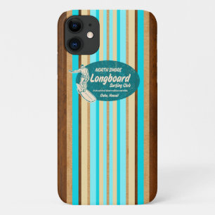 Pipeline Surfboard Hawaiianische Streifen Aqua Case-Mate iPhone Hülle