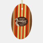 Pipeline Vintag Surfboard Ornament (Rechts)