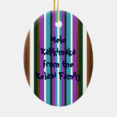 Pipeline Vintag Surfboard Ornament (Hinten)