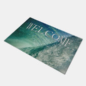 Pipeline Wave Welcome Mat Fußmatte (Schrägansicht)