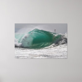 Pipeline WEDGE, Newport Beach 🌊 Leinwanddruck