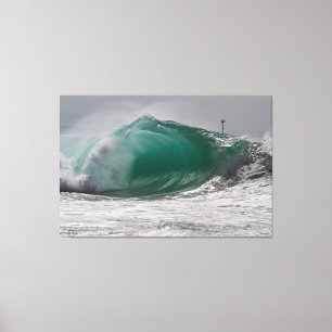 Pipeline WEDGE, Newport Beach 🌊 Leinwanddruck