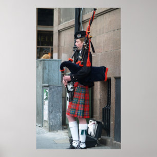 Piper auf der Royal Mile Poster