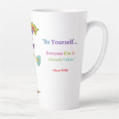 'Piper' - "Be Yourself" (O. Wilde) Latte Tasse Rev (Rechts)