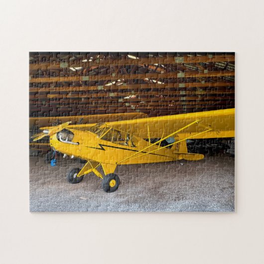 Piper Cub J3 Gelbes Foto Puzzle (Horizontal)