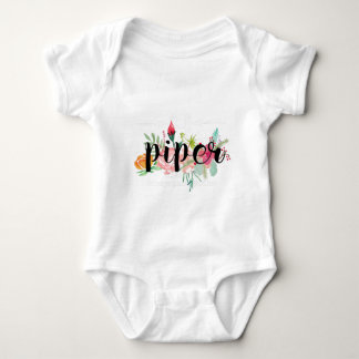 Piper Floral Personalisiert Baby Strampler