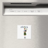 PIPER Green Kariert Magnet (In Situ (Geschirrspüler))