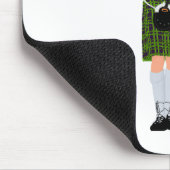 PIPER Green Kariert Mousepad (Ecke)