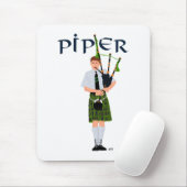 PIPER Green Kariert Mousepad (Mit Mouse)
