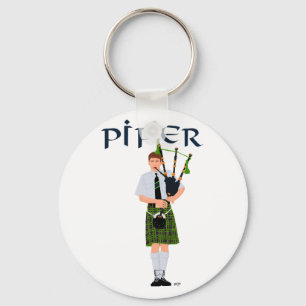 PIPER Grün Kariert Schlüsselanhänger