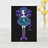 "Piper" Grußkarte Dragonfly Fairy Karte (Gelbe Blume)