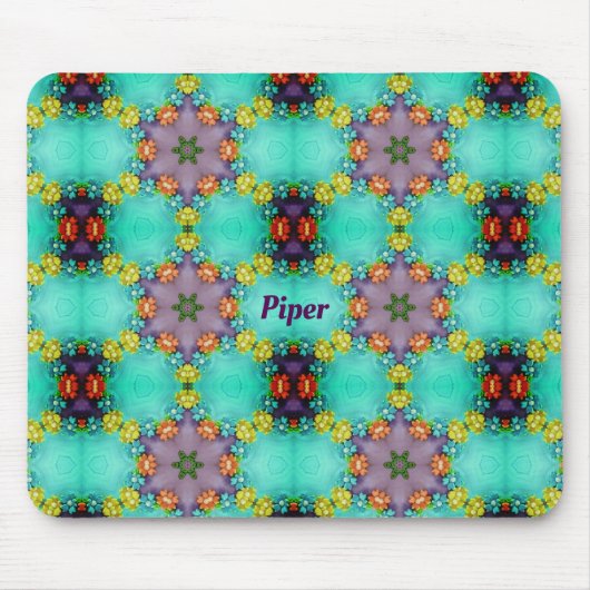 PIPER ~ Hübsches Muster ~ Personalisiert Mousepad (Vorne)