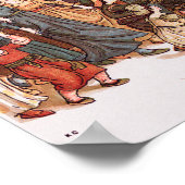 Piper Leading the Children Vintag Poster (Ecke)