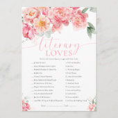 Piper Literary Loves Game Einladung (Vorderseite)