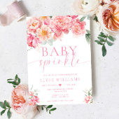 Piper Peony Floral Baby Sprinkle Einladung