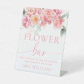 Piper Peony Floral Blume Bar Sockelschild (Vorderseite)