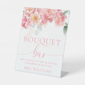 Piper Peony Floral Bouquet Blume Bar Sockelschild (Vorderseite)