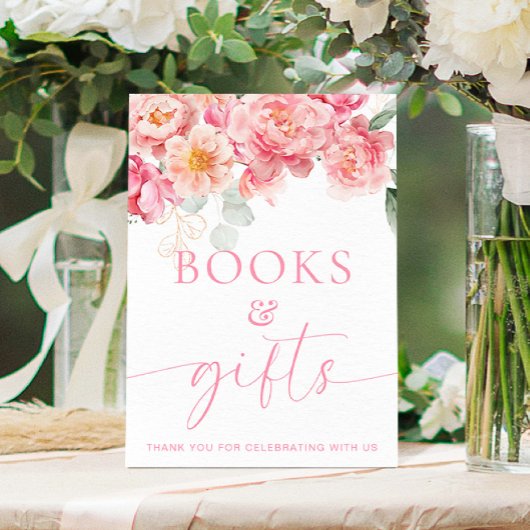 Piper Peony Floral Bücher und Geschenke Unterschri Poster