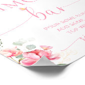 Piper Peony Floral Butterfly Mimosa Bar Poster (Ecke)