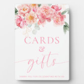 Piper Peony Floral Cards and Gifts Zeichen Fotoplatte (Vorderseite)