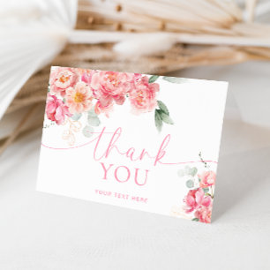 Piper Peony floral geklappt Dankeschön Karte
