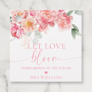Piper Peony Floral Ließ Liebe Bloom Favor Geschenkanhänger