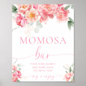 Piper Peony Floral Momosa Bar Poster (Vorne)