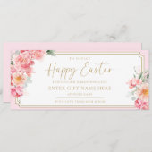 Piper Peony Happy Oaster Gutscheinkarte Einladung (Vorne/Hinten)