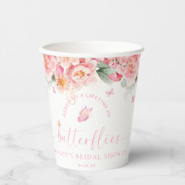Piper Peony Lifetime of Butterflies Brautparty Pappbecher