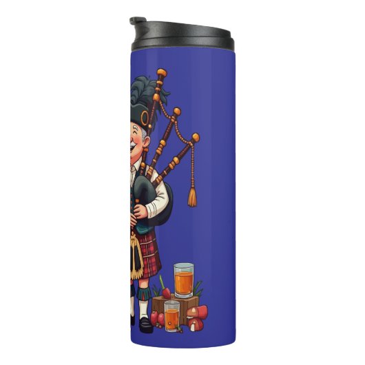 Pipers Duties For The Haggis Procession Burns Thermosbecher (Nach rechts gedreht)