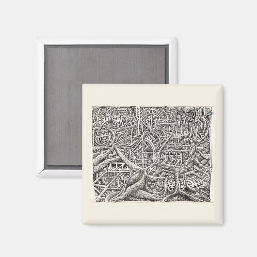 Pipescape, von Brian Benson Magnet (Vorderseite/Rückseite)